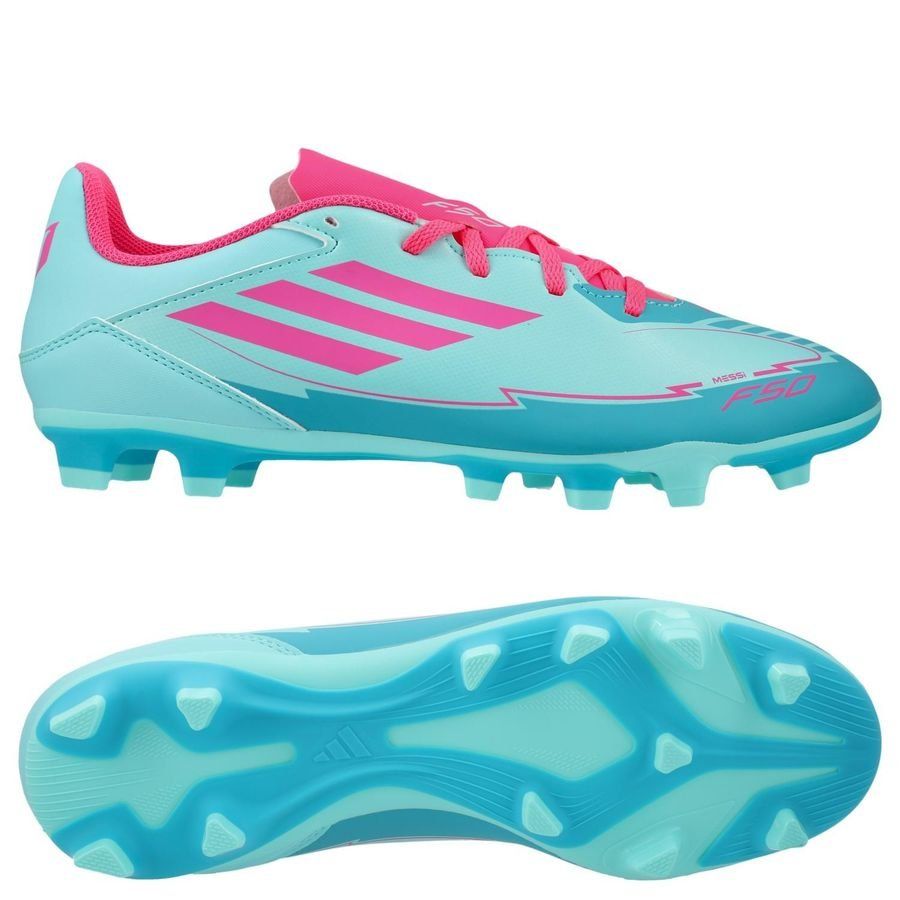 adidas F50 Messi Club FxG La Vida Tropical - Flash Aqua/Lucid Pink/Lucid Cyan