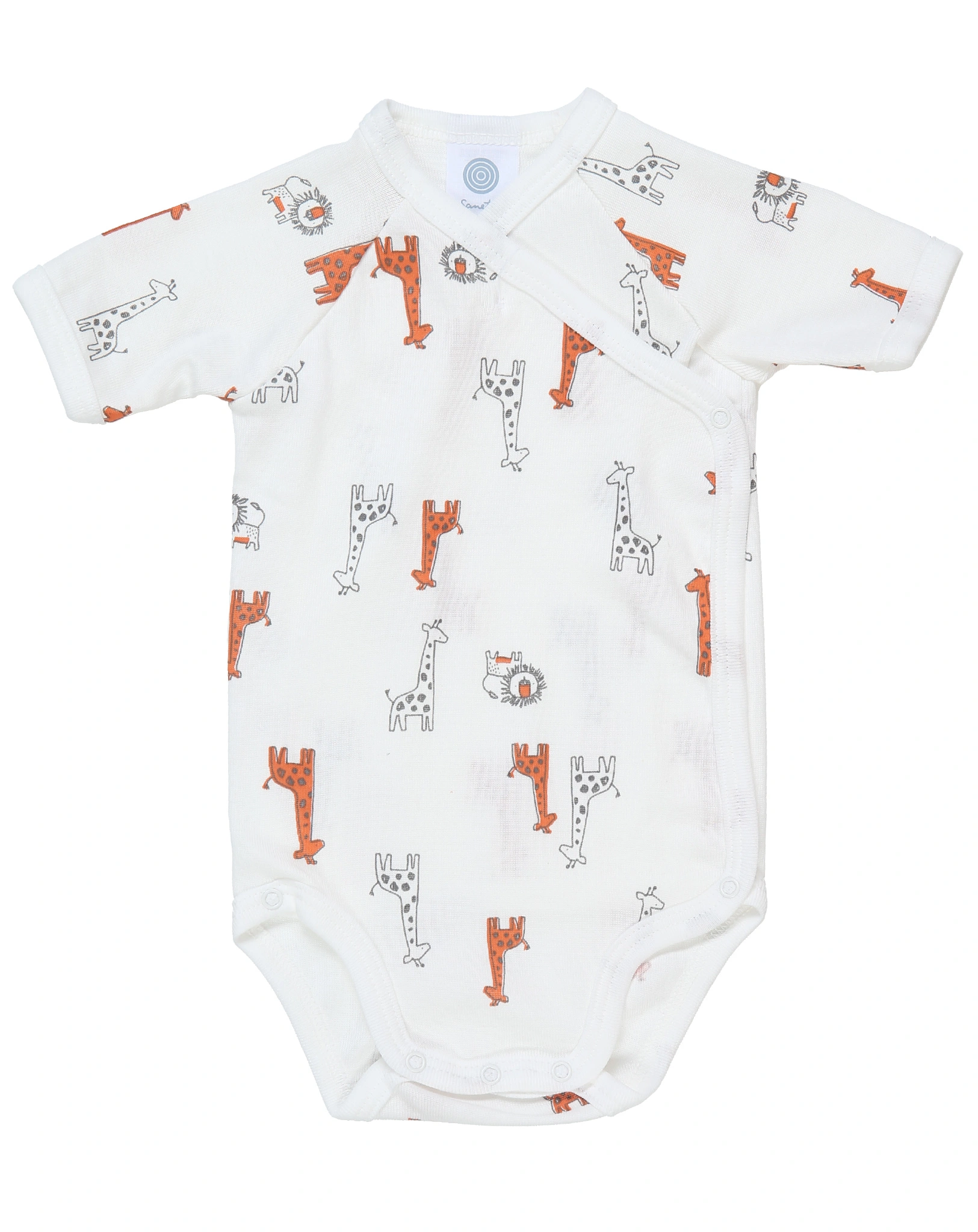 Kurzarm-Wickelbody SAFARI 2er-Pack in weiß