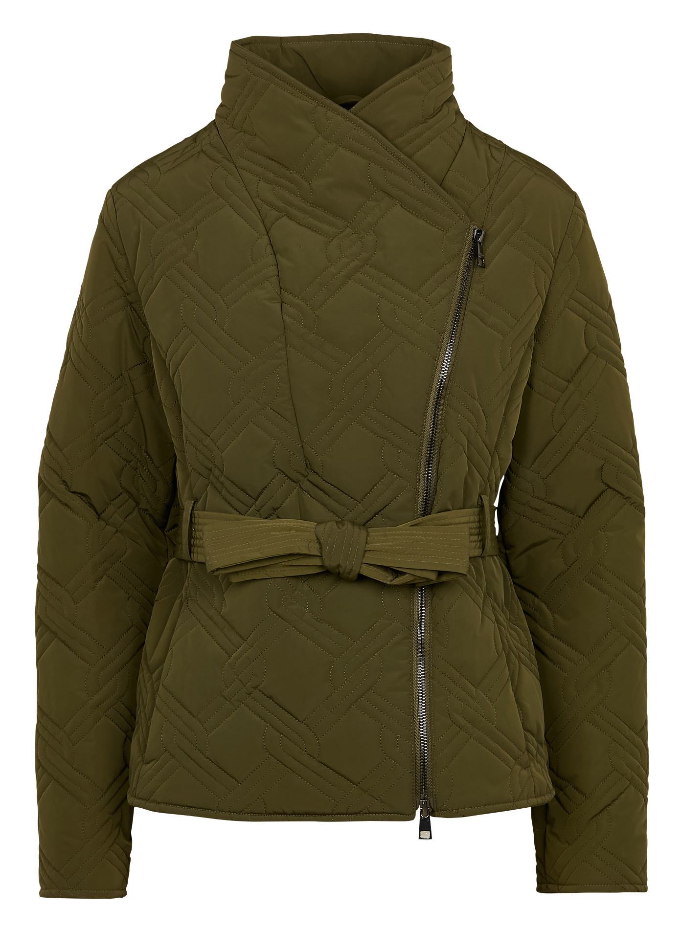 Veste cintrée à col montant | Vert
