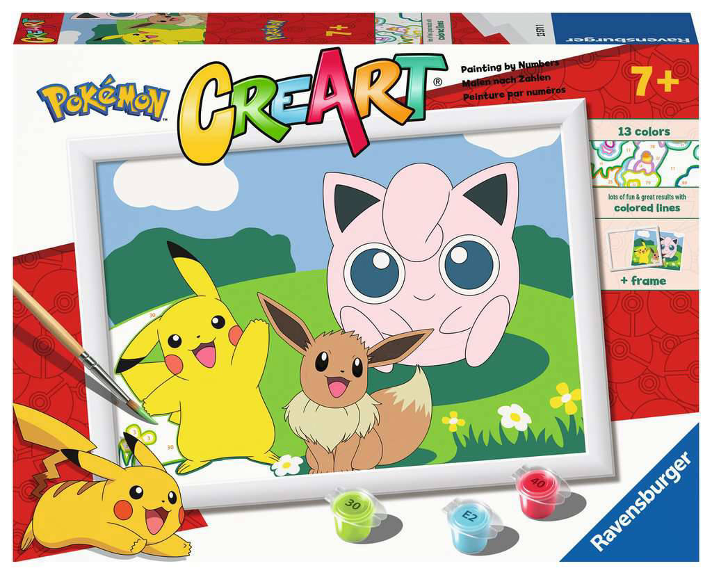 CreArt Pokémon Classics - Schilderen op nummer voor kinderen