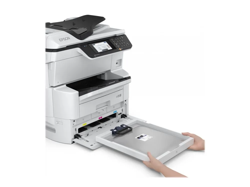 Epson WorkForce Pro WF-C878RDWF - Multifunktionsprinter - farve - blækprinter - A3 (297 x 420 mm) (original) - A3 (medie) - op til 22 spm (kopiering) - op til 24 spm (udskriver) - 335 ark - 33.6 Kbps - Gigabit LAN, Wi-Fi(n), USB 3.0, USB 2.0 vært