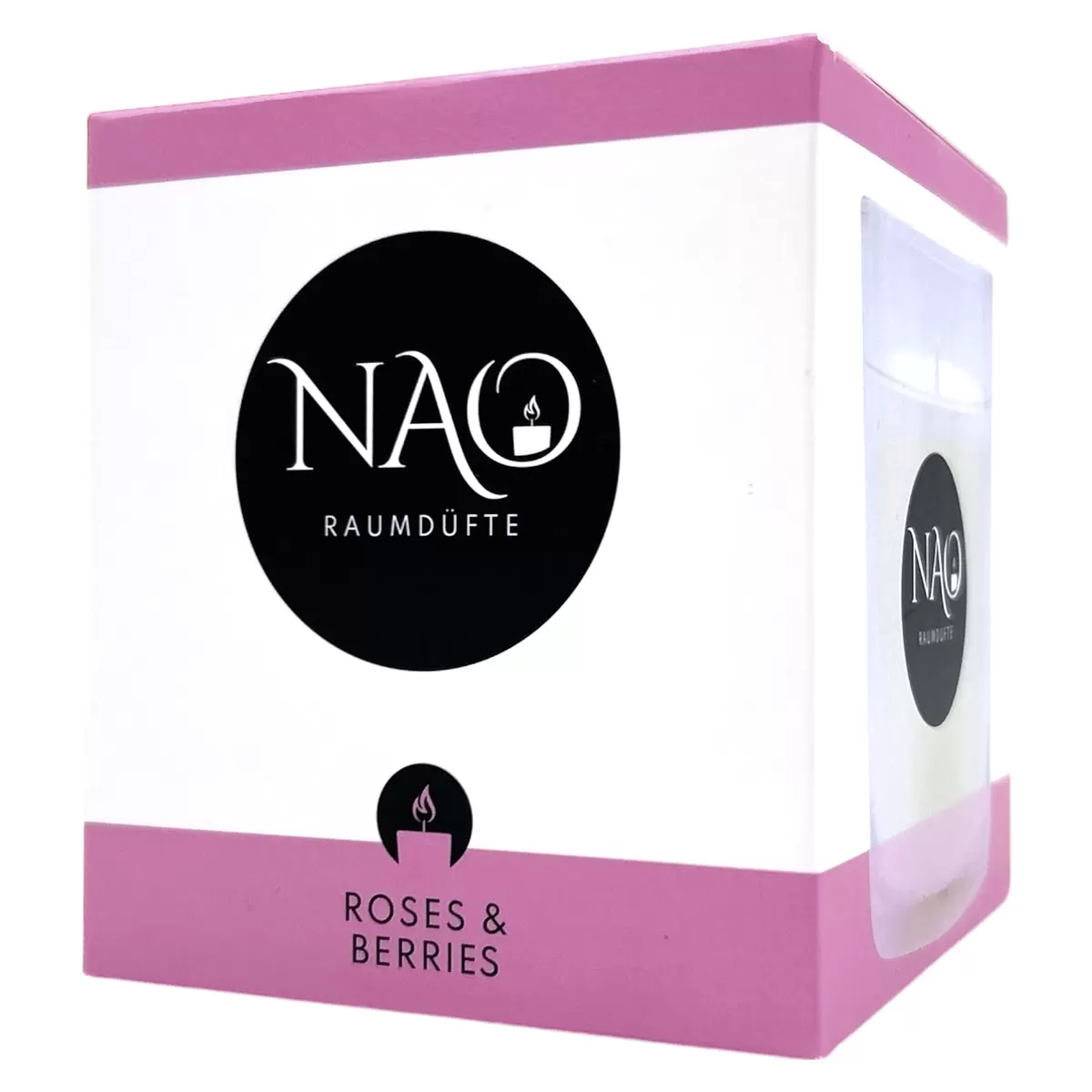 Duftkerze Roses & Berries NAO natur,transparent