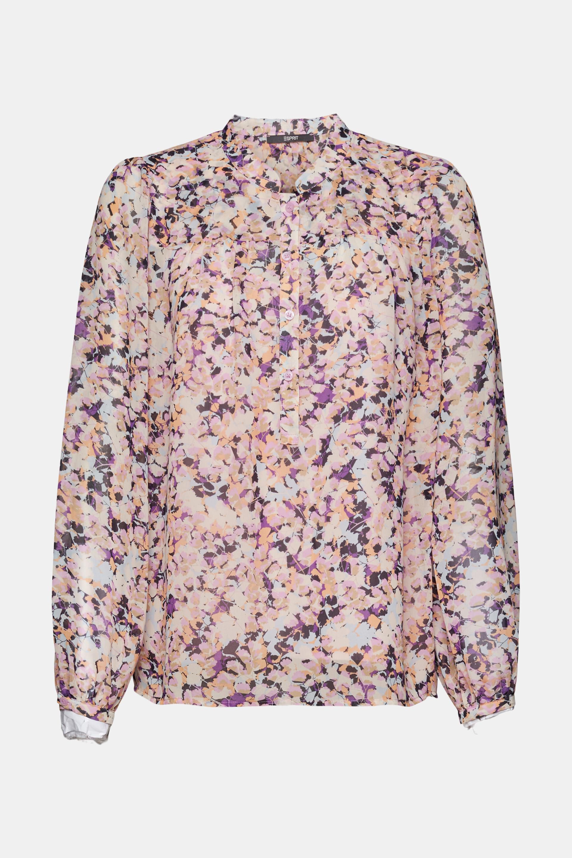 Blouse en chiffon à motif