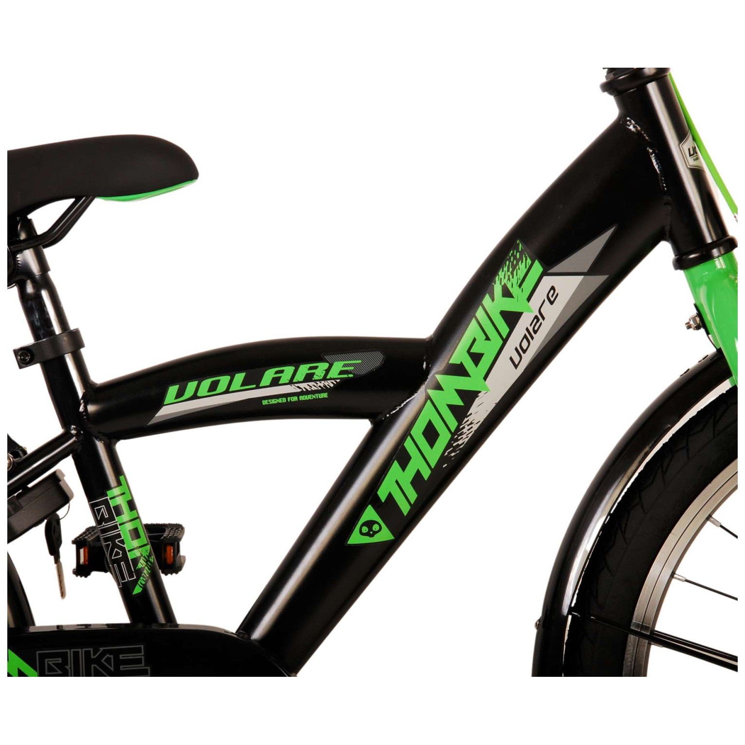 Volare Thombike Fiets - 20 inch - Zwart Groen