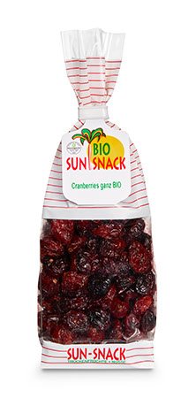 SUN SNACK Cranberries<br>200 g, Beutel, Bio