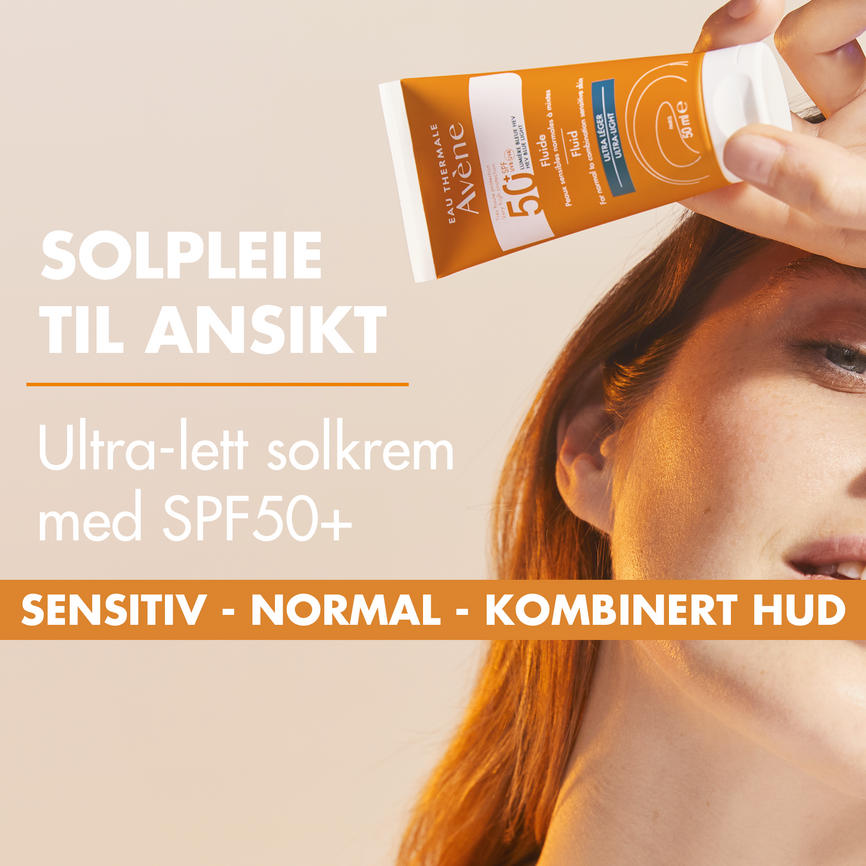 Avène Sun Fluid SPF50  ansikt 50 ml