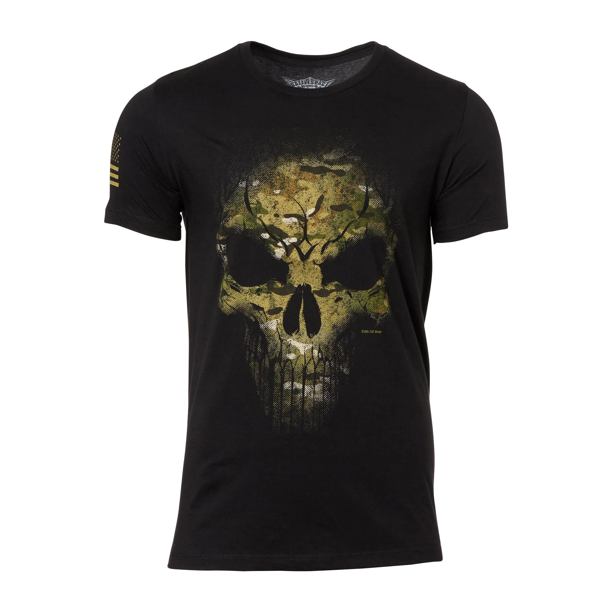 7.62 Design -  T-Shirt Camo Skull Multicam