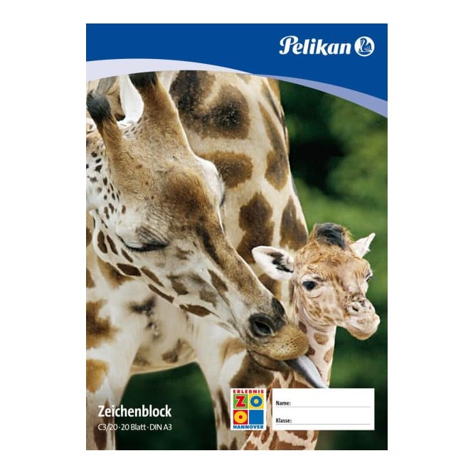 Pelikan Zeichenblock A3 20 Blatt, TCF-100g-m²