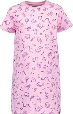 Didriksons Smultron Kjole, Doodle Orchid Pink