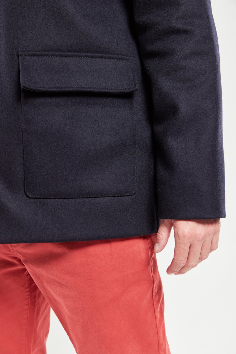 Caban col sherpa - drap de laine