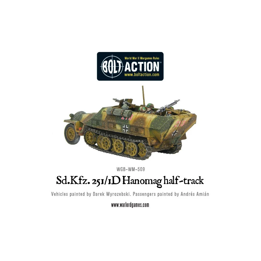 Bolt Action - German Sd.Kfz 251/1 ausf D Halftrack (Plastic Box)