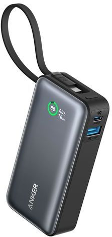 Anker Nano Powerbank 10000 mAh - Ingebouwde USB-C Kabel