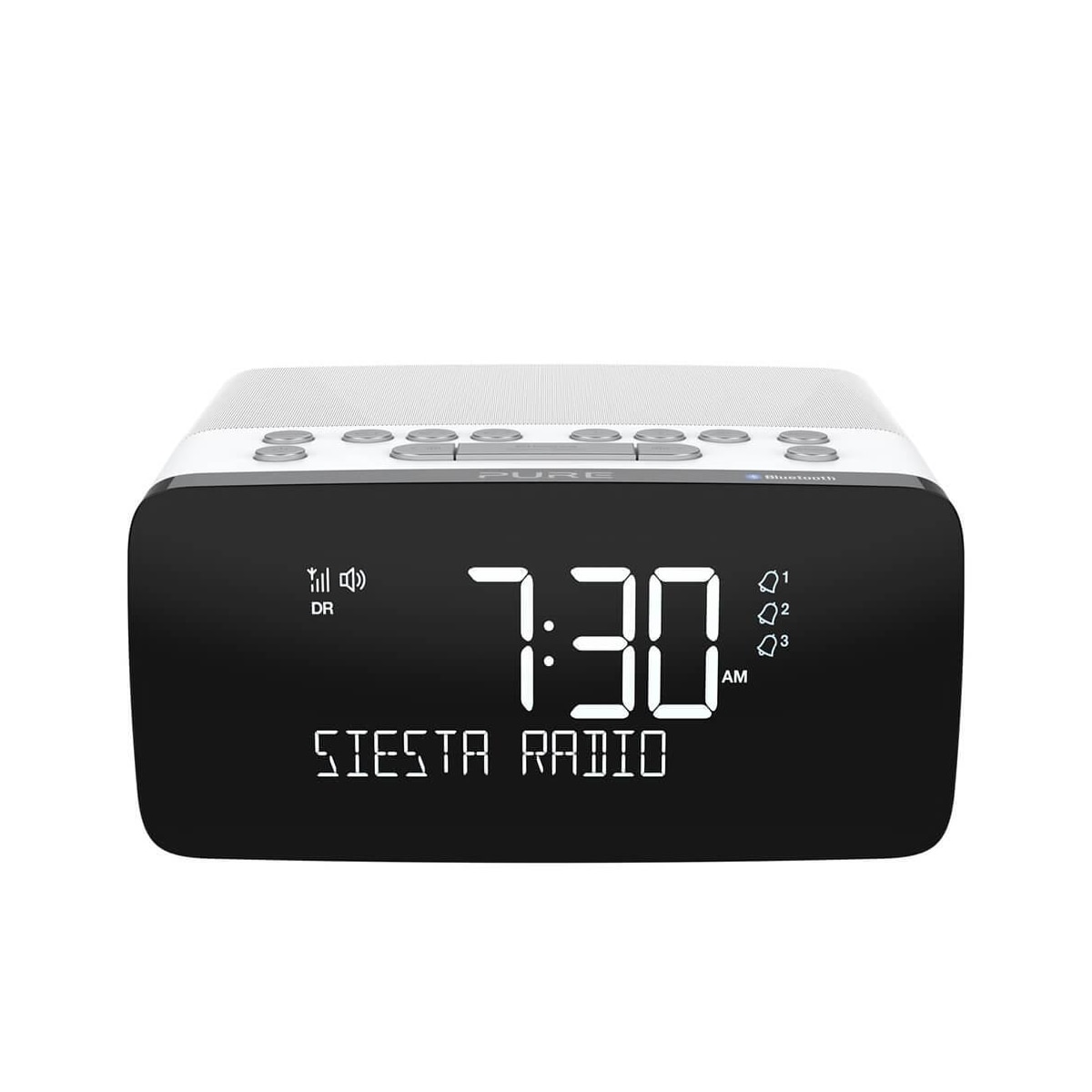PURE FM/DAB/DAB+/BT/Qi Siesta Charge Klokkeradio Polar