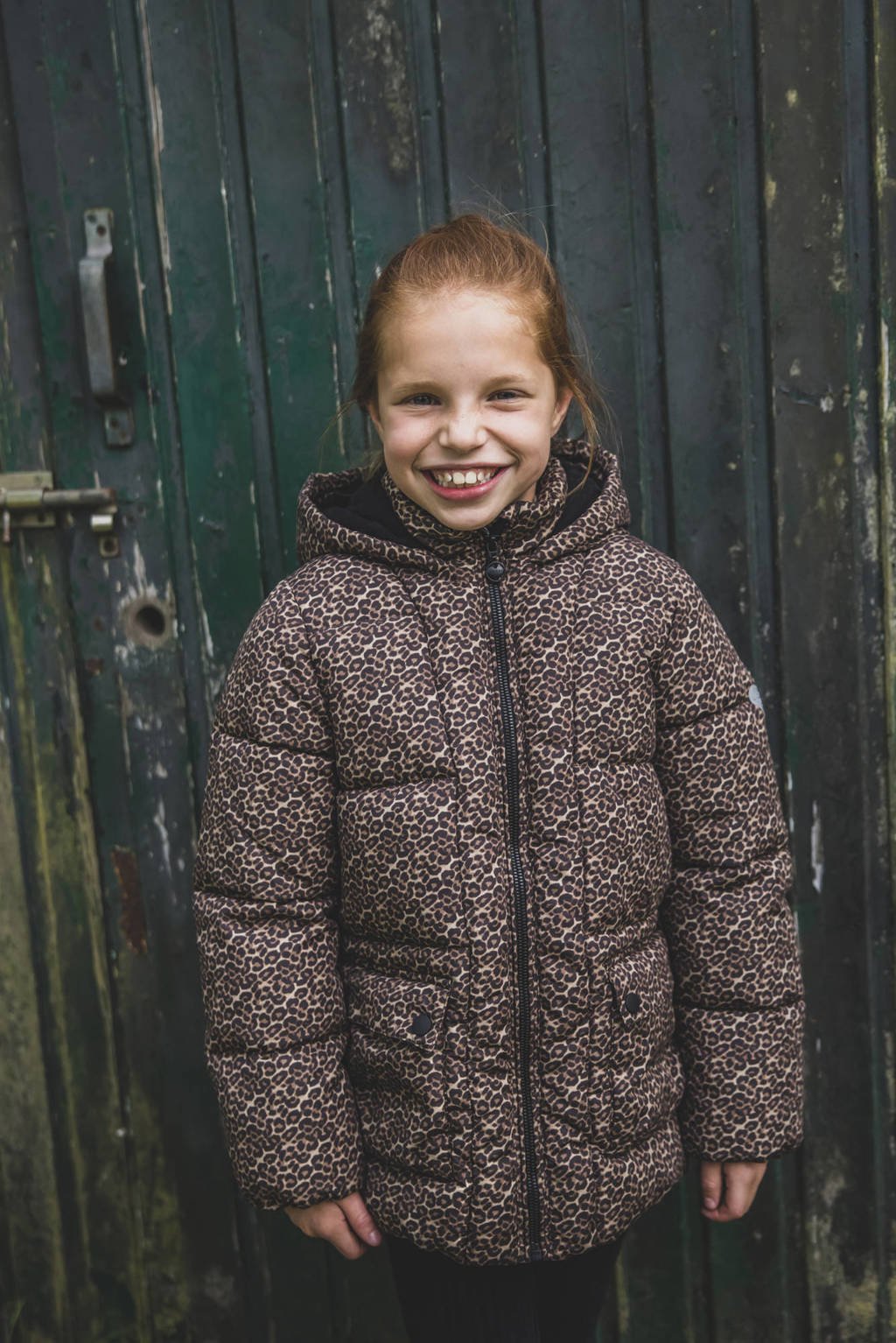 LOOXS little gewatteerde jas bruin