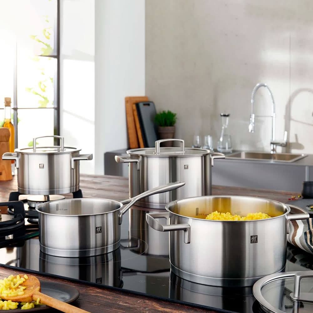 Zwilling-Vitality Pot Set 7 Pcs-Stainless Steel