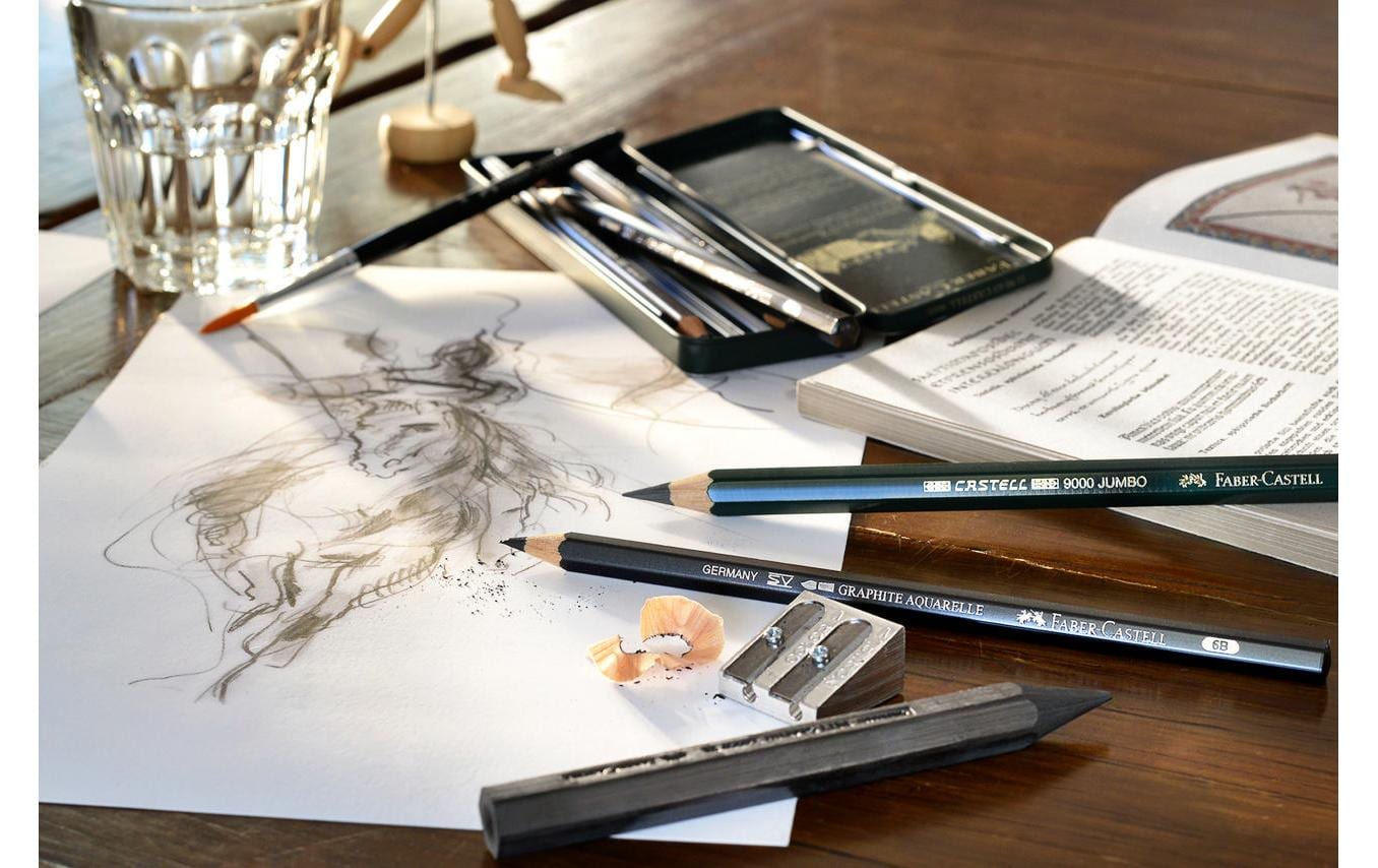 Graphitstift Faber-Castell PITT 19er MetalletuiGraphit-Set für den professionellen Einstieg