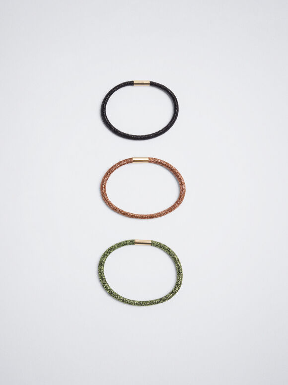 Conjunto De Gomas Con Brillo - Multicor