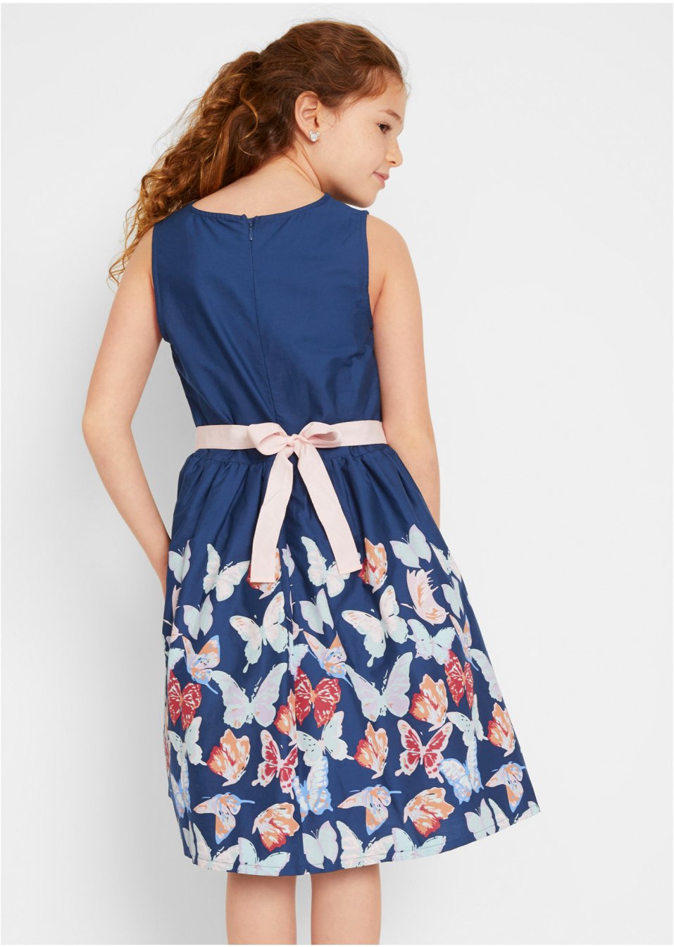 Robe fille avec imprimé papillon