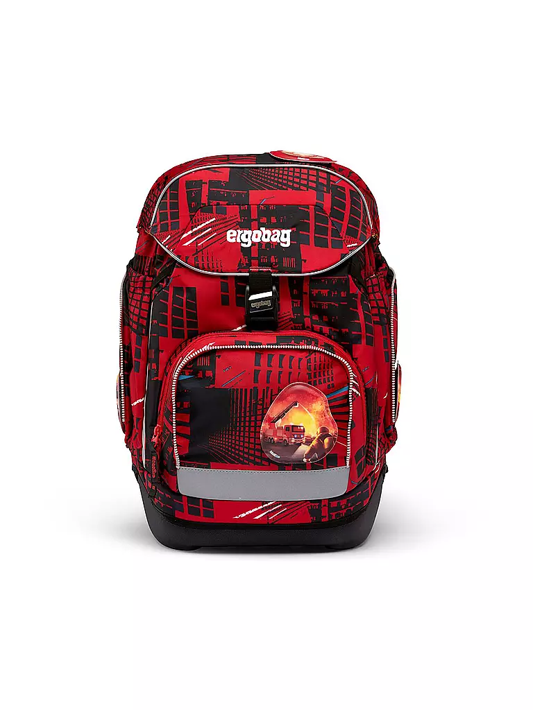 ERGOBAG Schultaschen Set 6-tlg. Pack - AlarmBäreitschaft rot