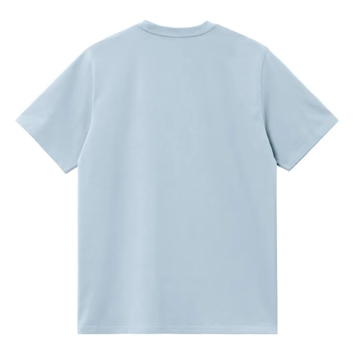 Carhartt WIP T-shirt American Script Coton Bio | Bleu ciel