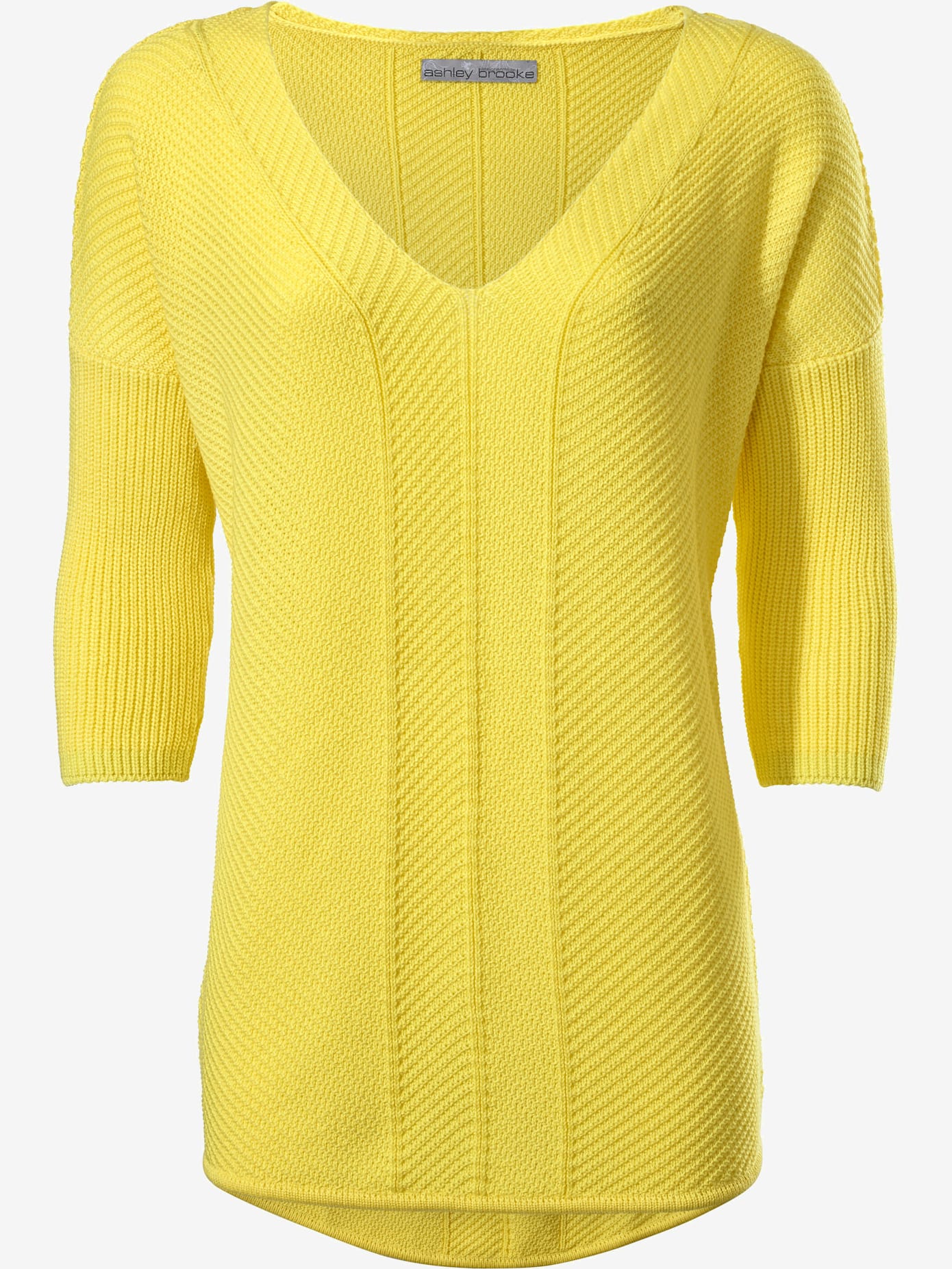 Pull col v look ample tendance
