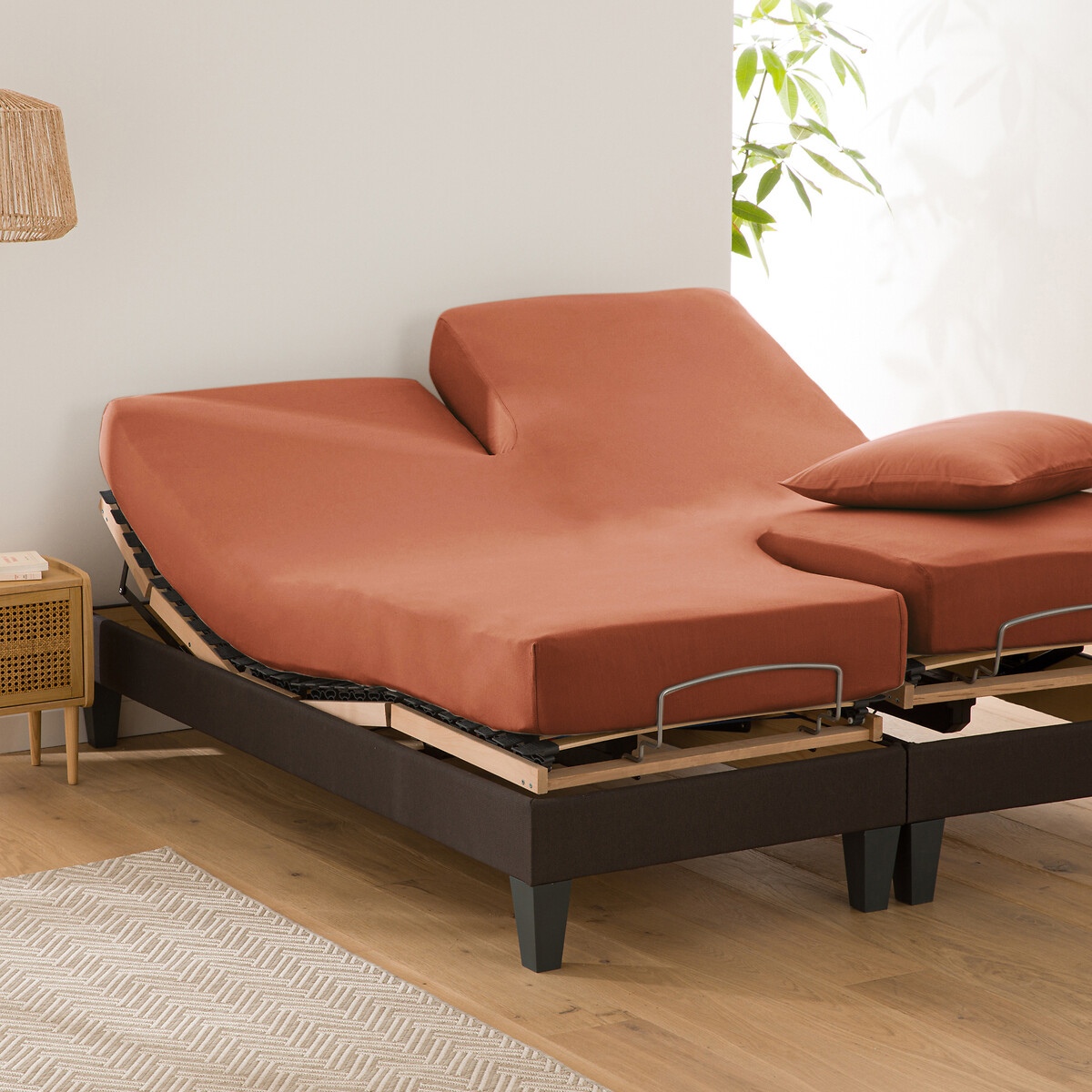 LA REDOUTE INTERIEURS<br>Lençol de malha com elástico, base de cama ajustável, Scenario