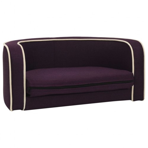 Sofá dobrável roxo para cães Vidaxl