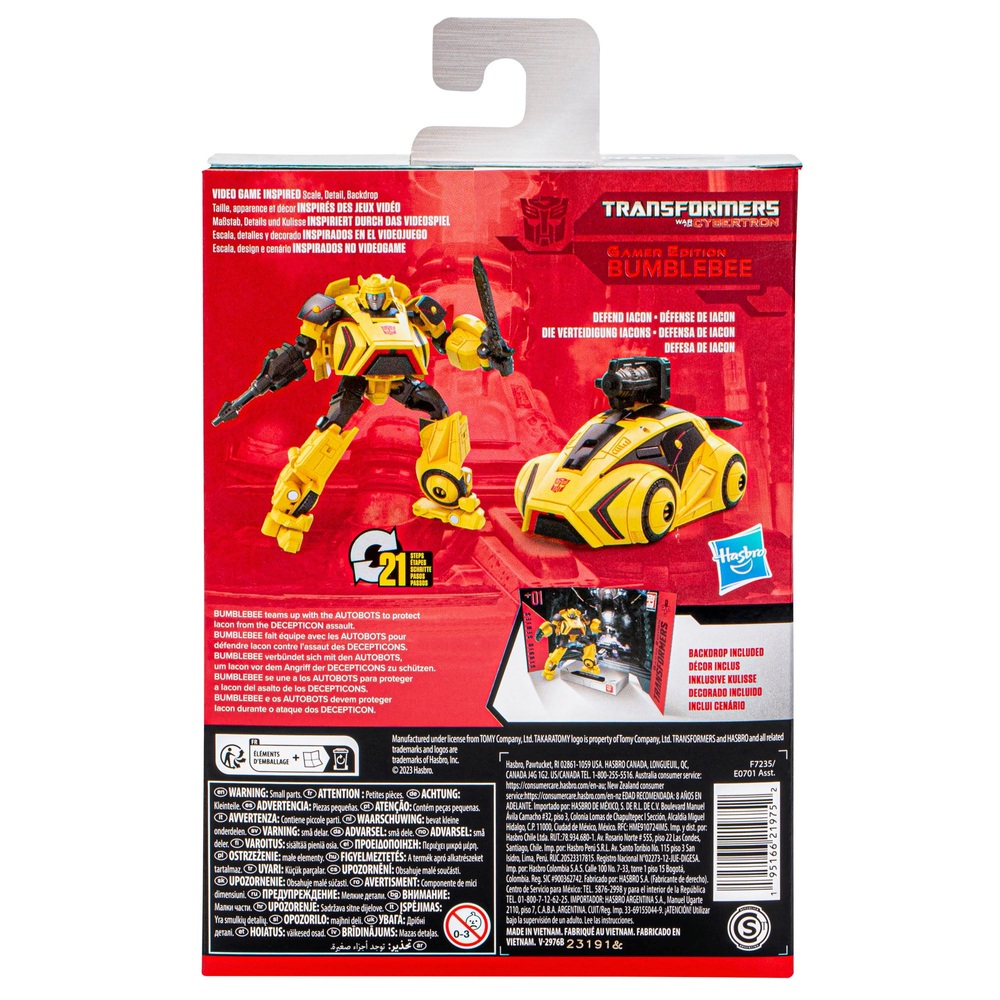 Transformers Cybertron Studio Series Deluxe 01 Gamer Edition Bumblebee Figur