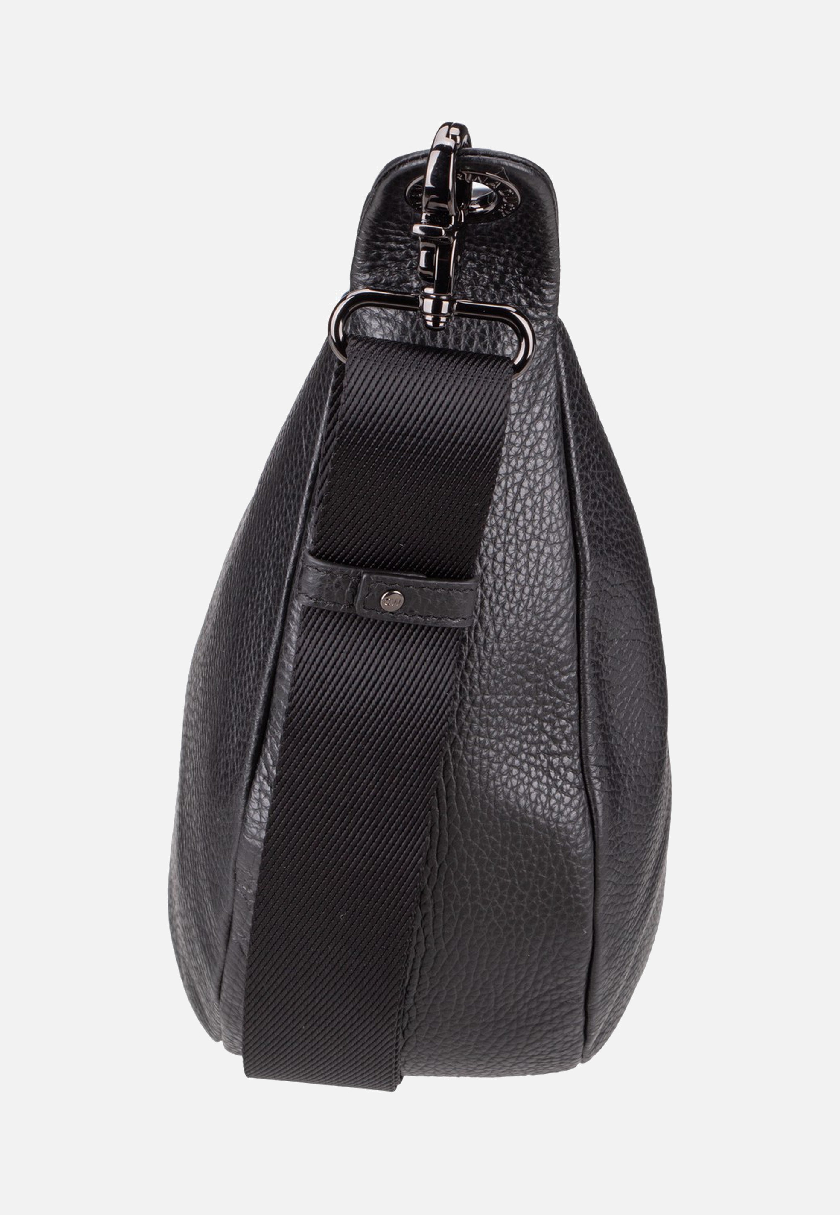 Mellow Leather Hobo FZT03 Nero - Hobo Bag