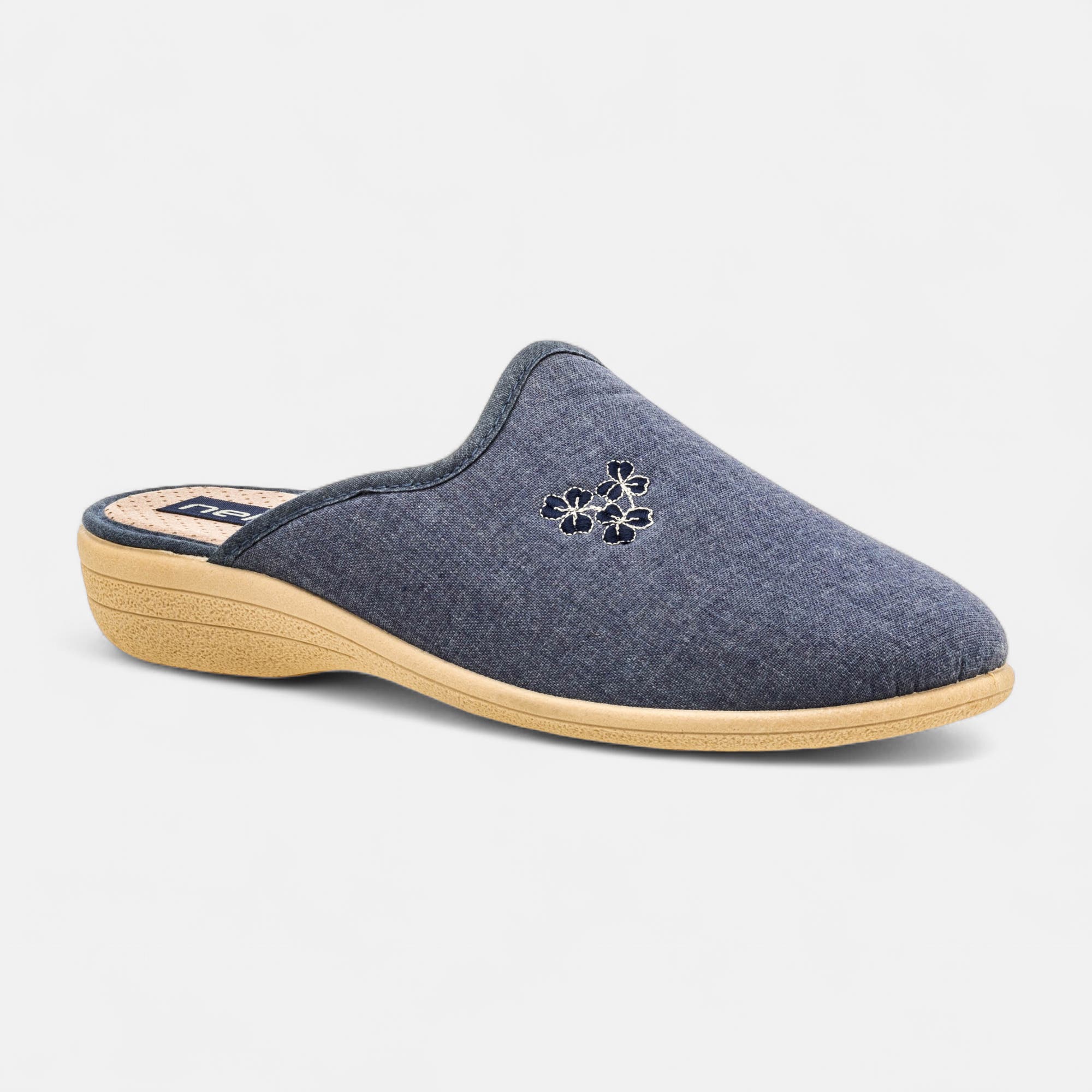 Pantoufles mules Femme bleu