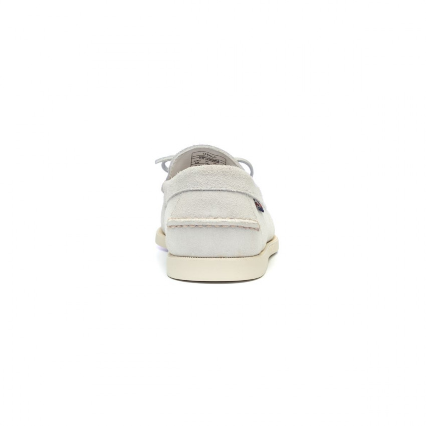 DOCKSIDES SCHOODIC BEAT OUT White-Chaussures bateau pour femme en cuir suede
