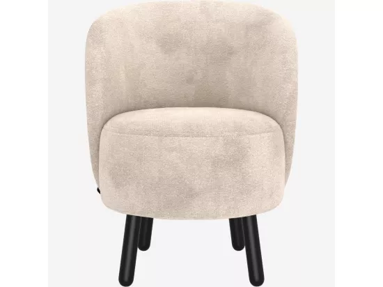 HABITAT - Fauteuil cabriolet en tissu chenille - Crème - Bold