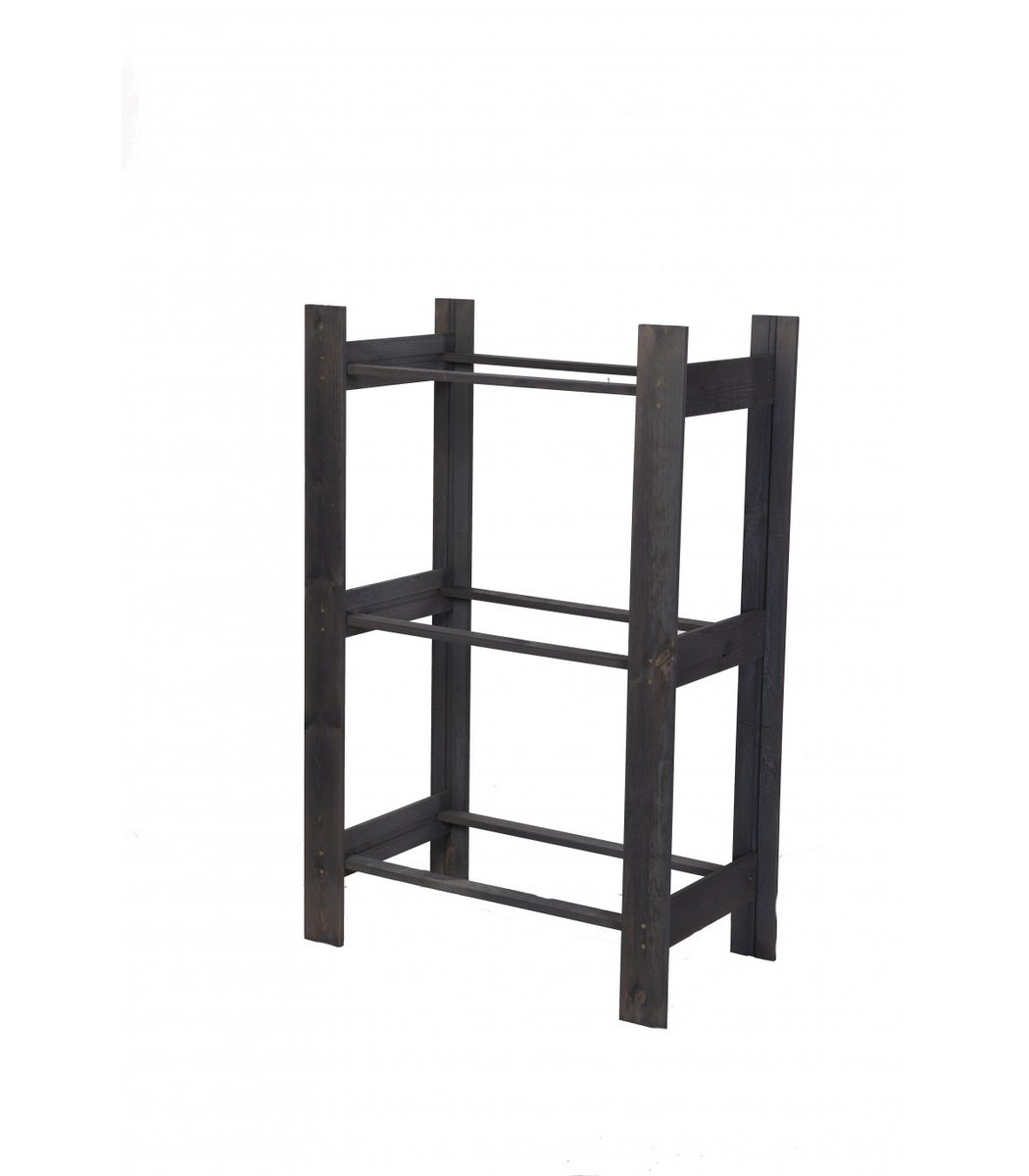 PROREGAL Drankkrattenrek Pinepeak HxBxD 107,4 x 70 x 38,8 cm Voor 3 kratten Dennenhout Grijs