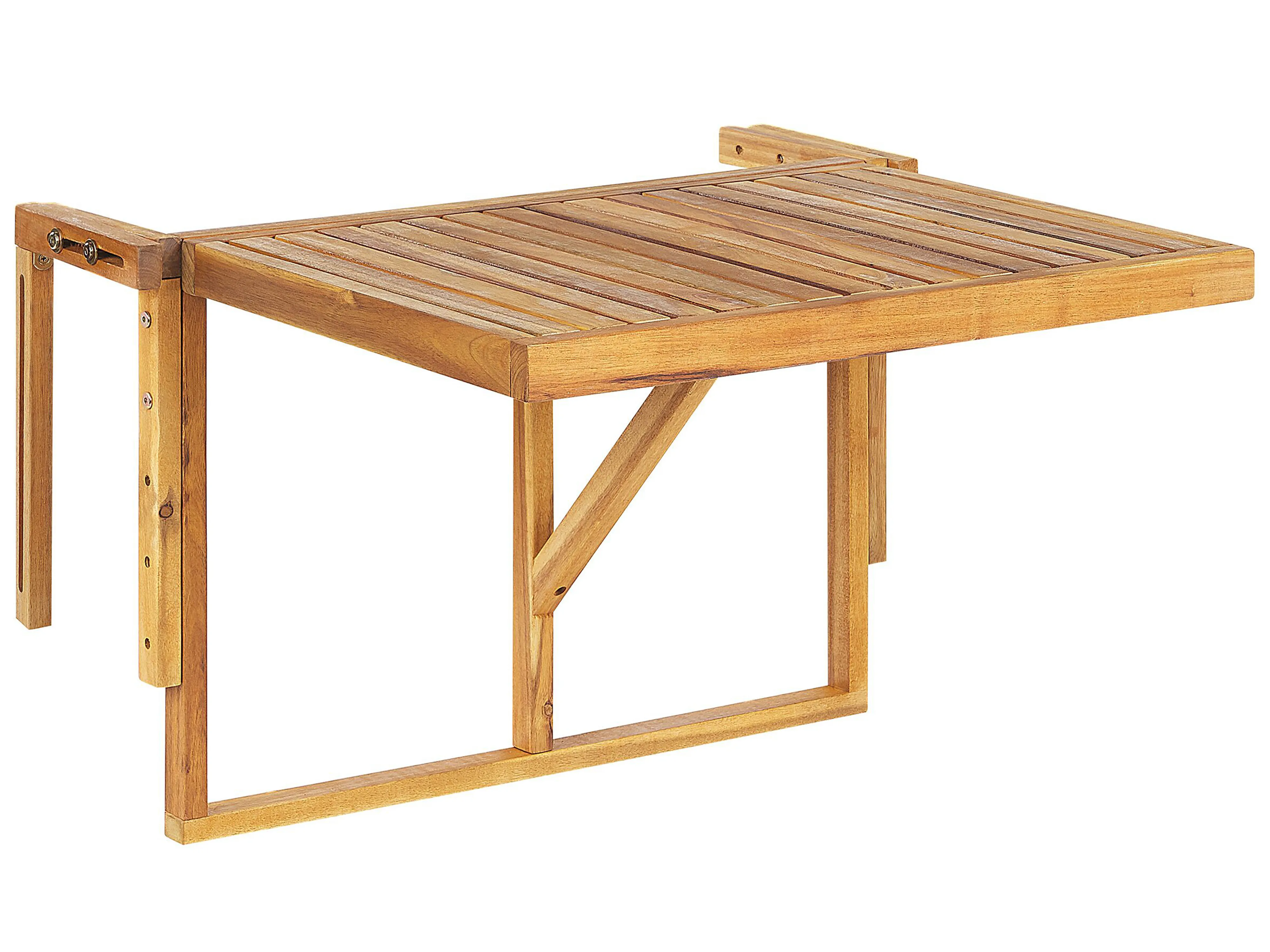 Balkontafel UDINE 70 cm 69 cm Acaciahout Bruin