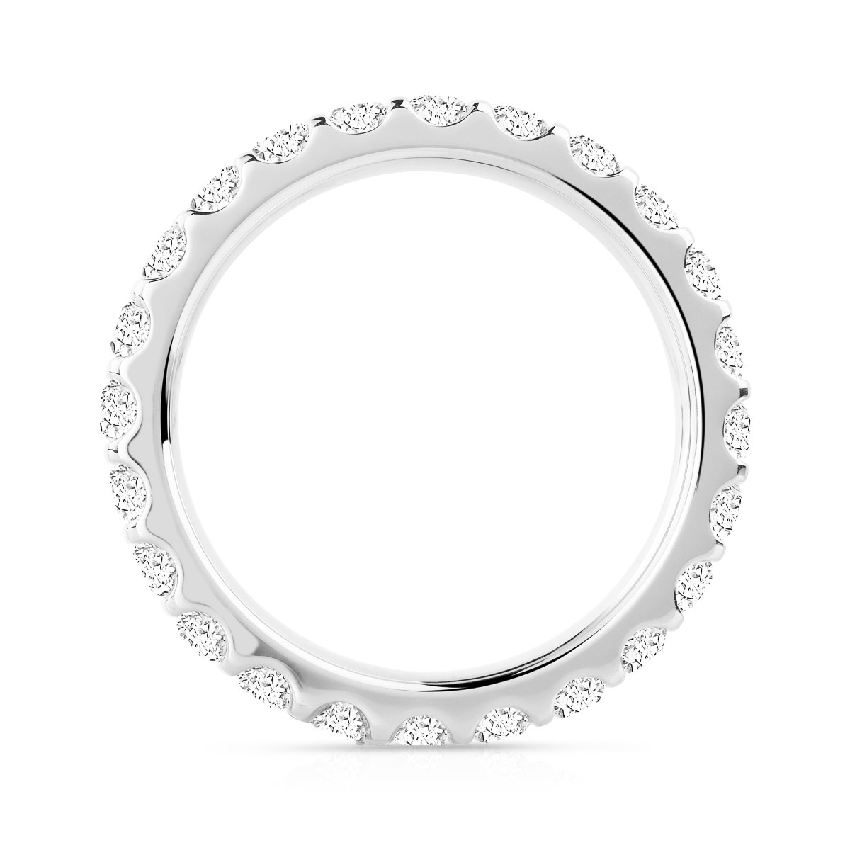Alliance or 750 blanc diamant