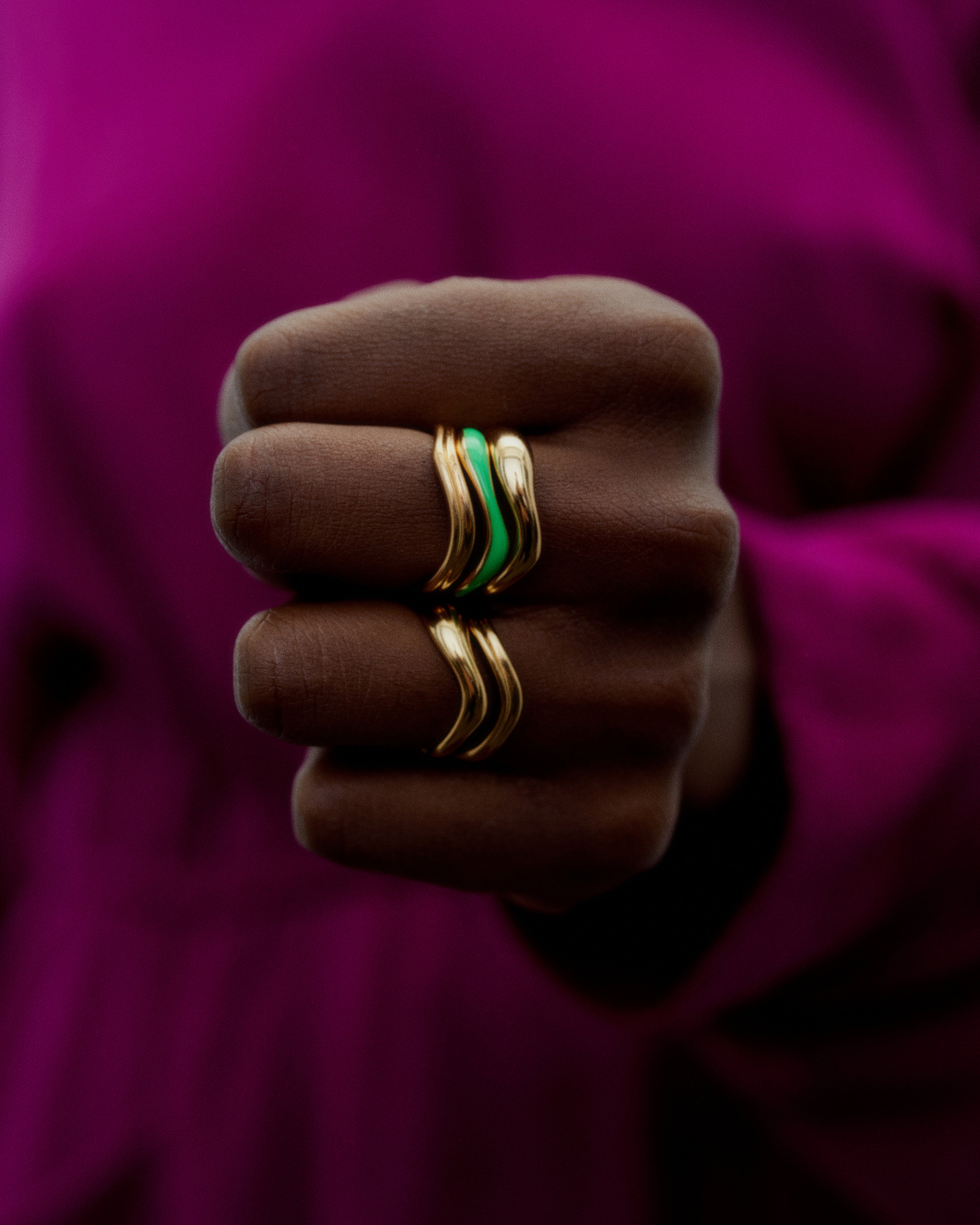 Maria Black  Vayu ring - forgyldt