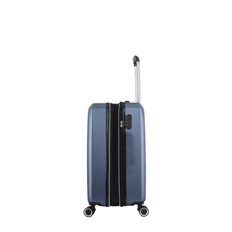 Lot de 3 valises rigides 379 Extensibles 55, 66 et 76 cm Bleu