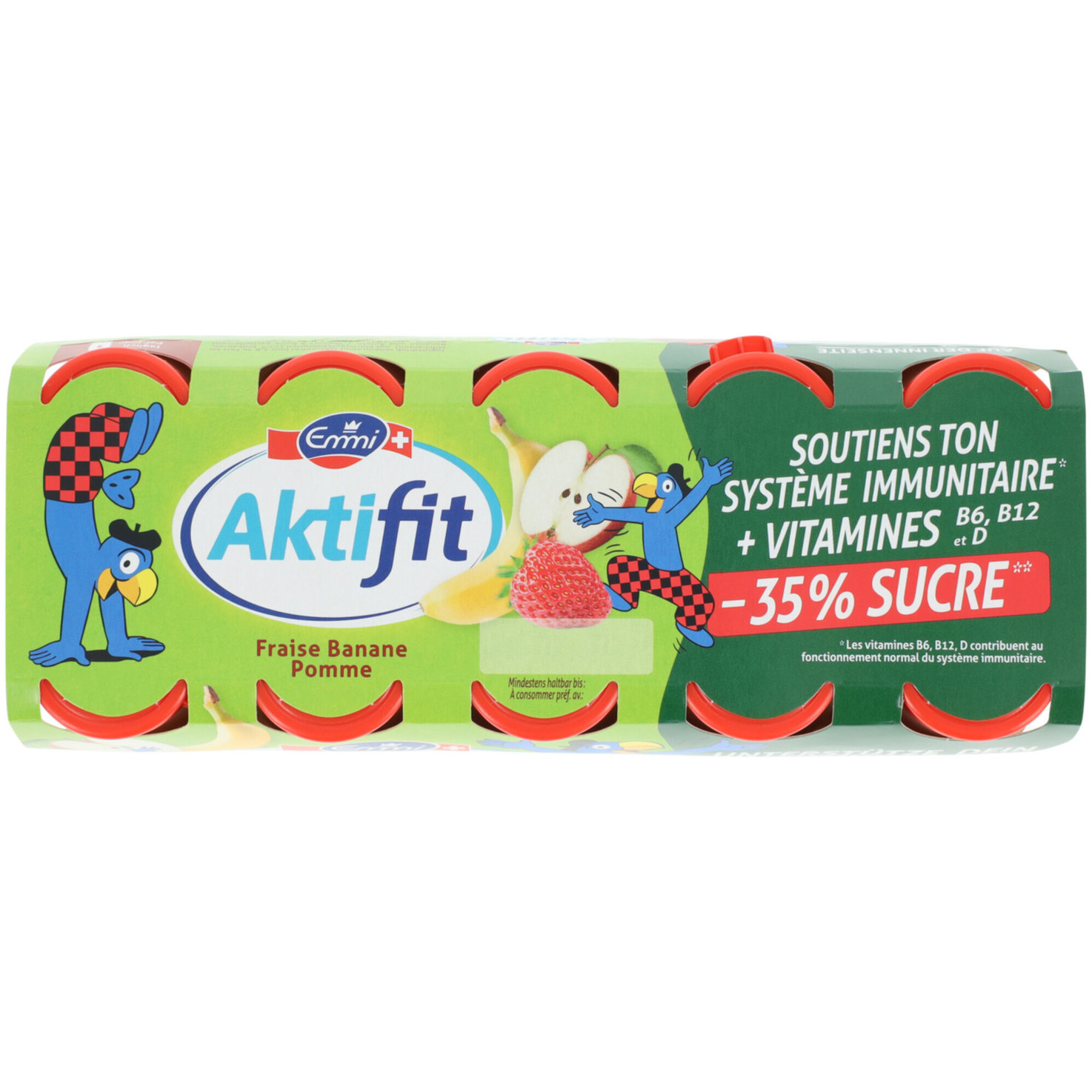 Emmi Aktifit Globi Erdeere,Banane & Apfel 10x65ml