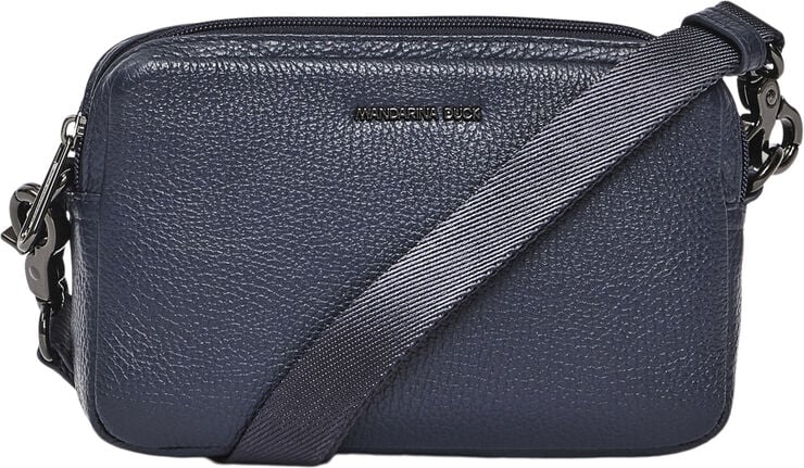 Mandarina Duck MELLOW LEATHER CAMERA BAG / DRESS BLUE Dress blue