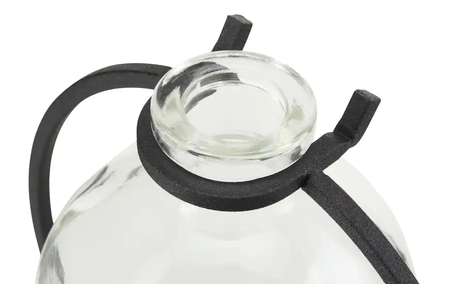 Vase mit Metallständer