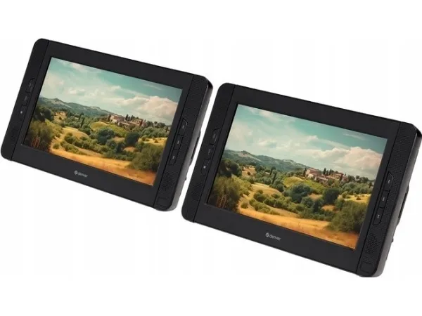 Inter Sales MTW-1098 portabler DVD-Player m. 2x 10'' Display - Portable DVD-Player (MTW-1098)