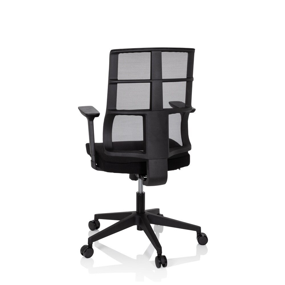 Profi Bürostuhl SPINIO Stoff/Netzstoff mit Armlehnen (höhenverstellbar) hjh OFFICE
