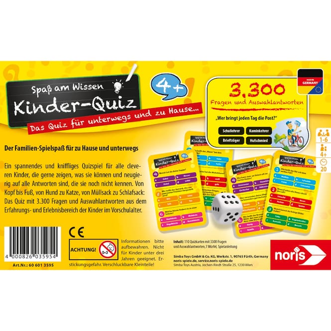 Kinder Quiz ab 4 Jahren Noris