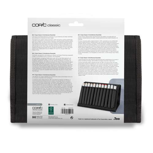 COPIC® classic Marker Set 12er Architektur-Farben im Wallet