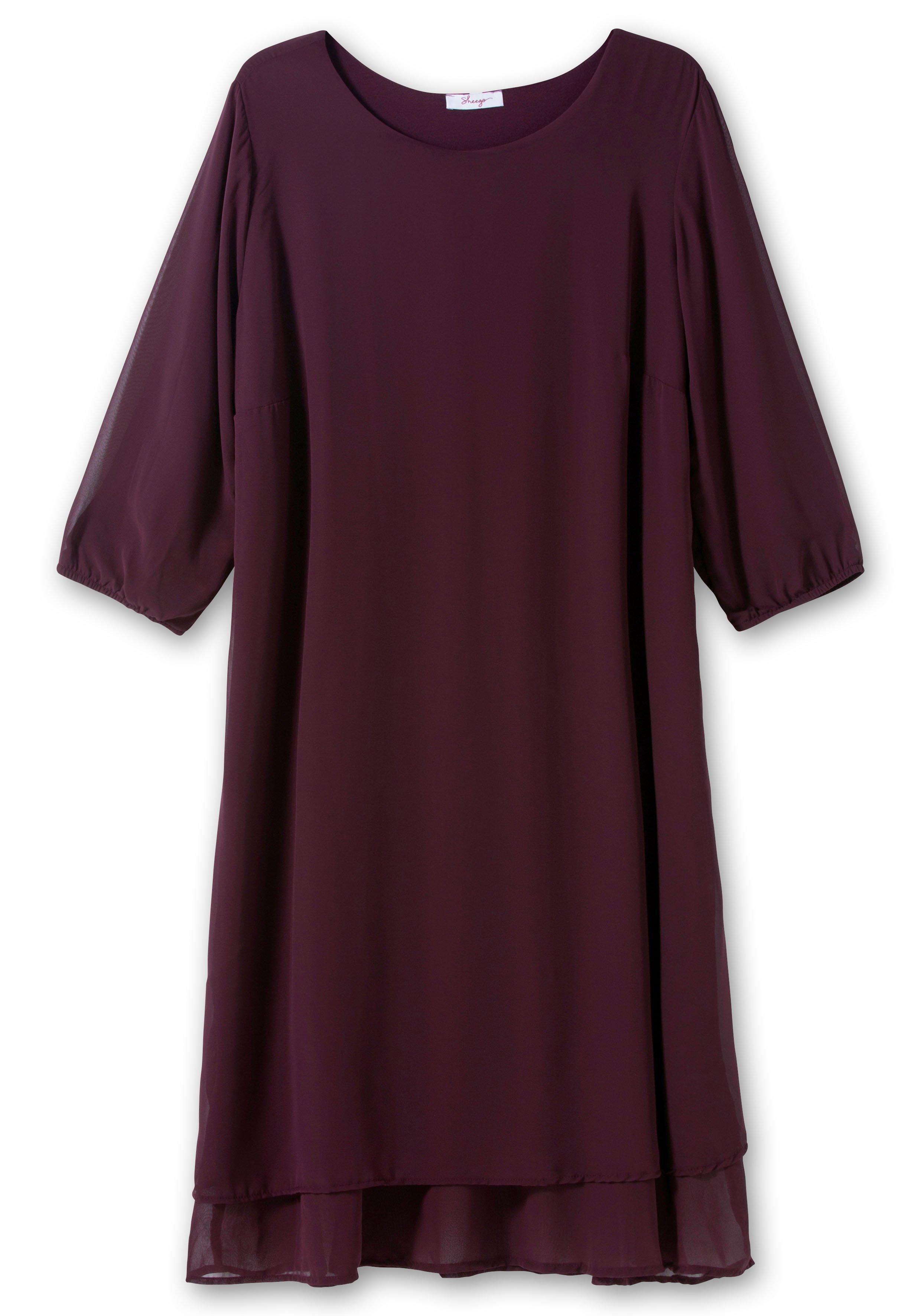 Cocktailkleid aus Chiffon, im Lagenlook