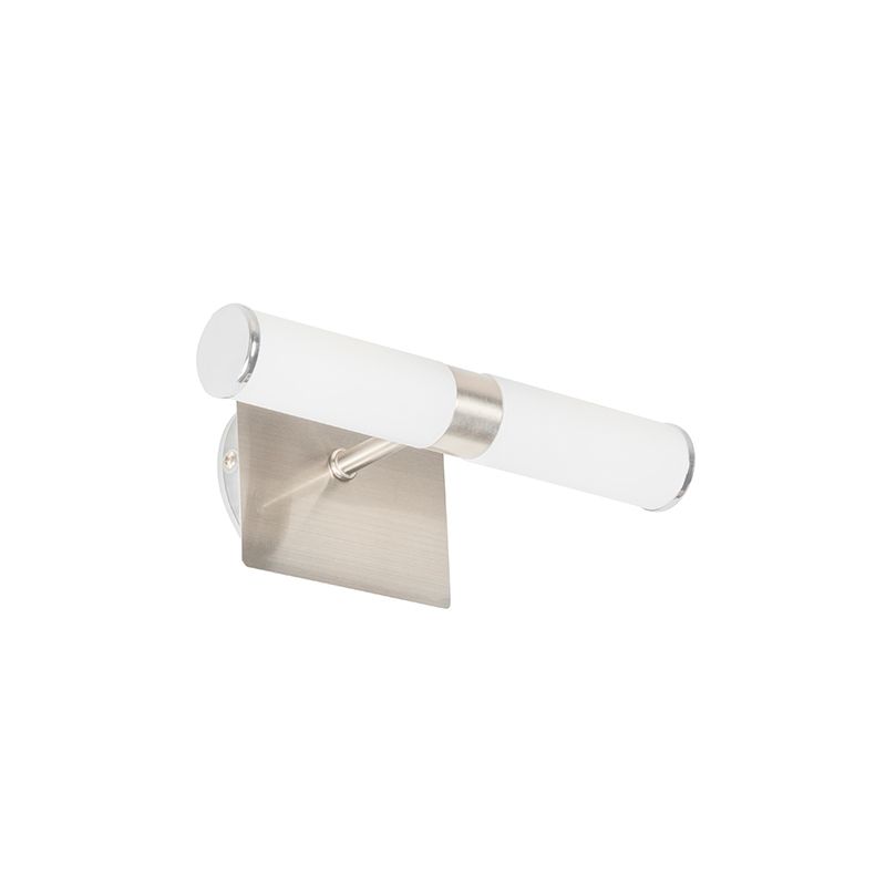 Moderne badkamer wandlamp staal IP44 2-lichts - Bath