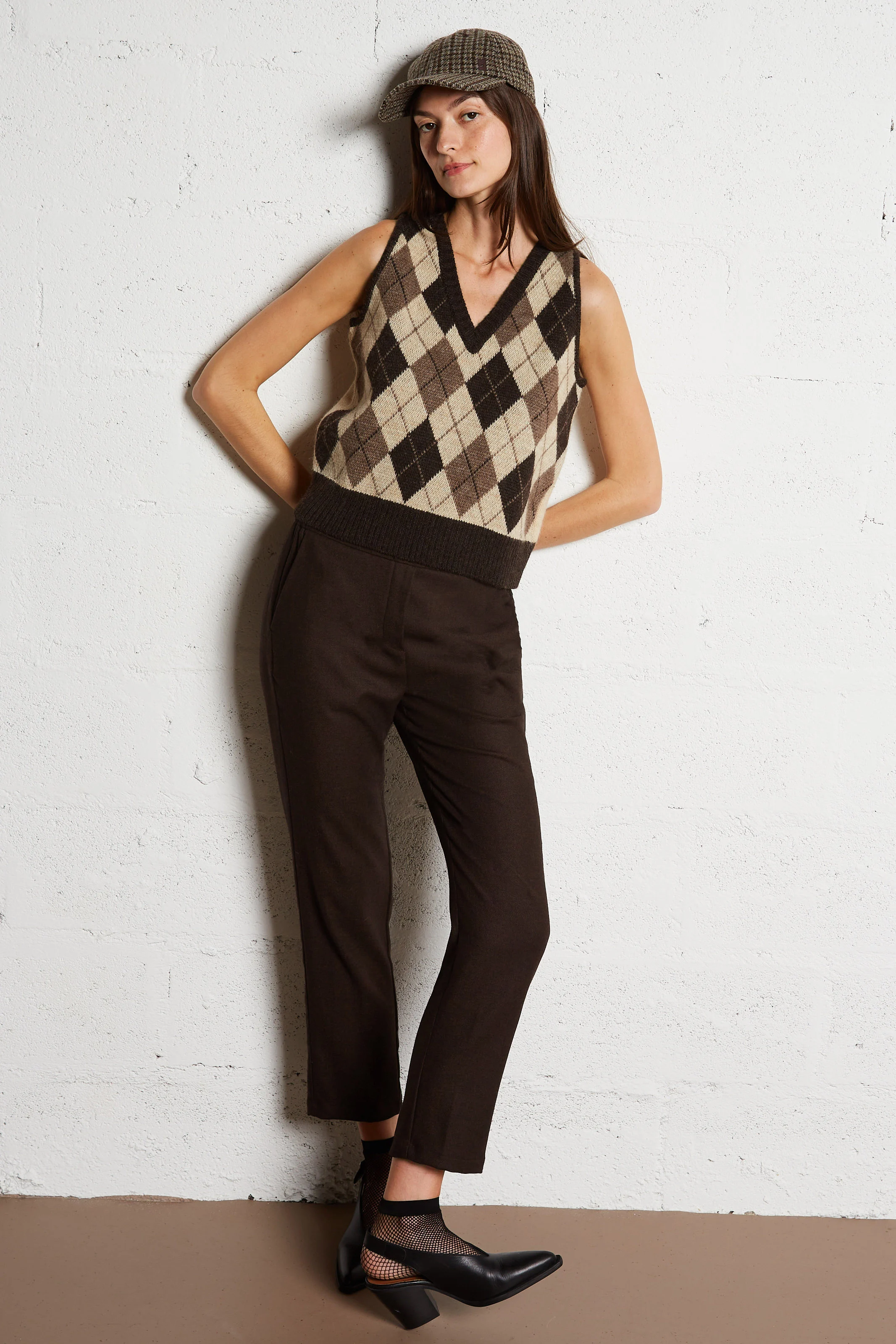 PACIFIO - Pantalon droit | Marron