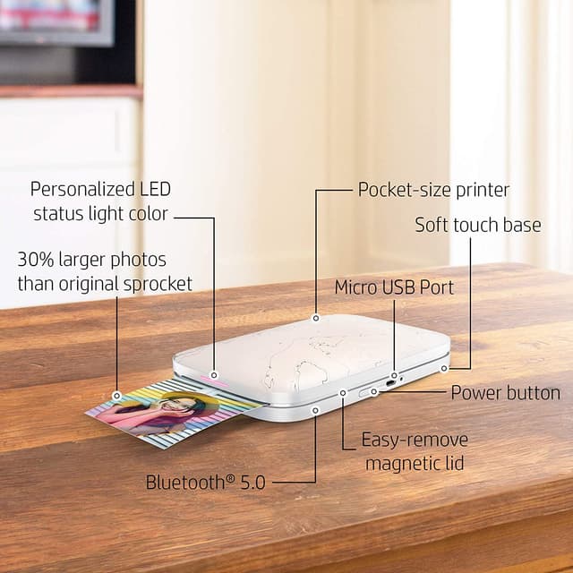 HP Sprocket Select Eclipse smartphone-printer (grå)