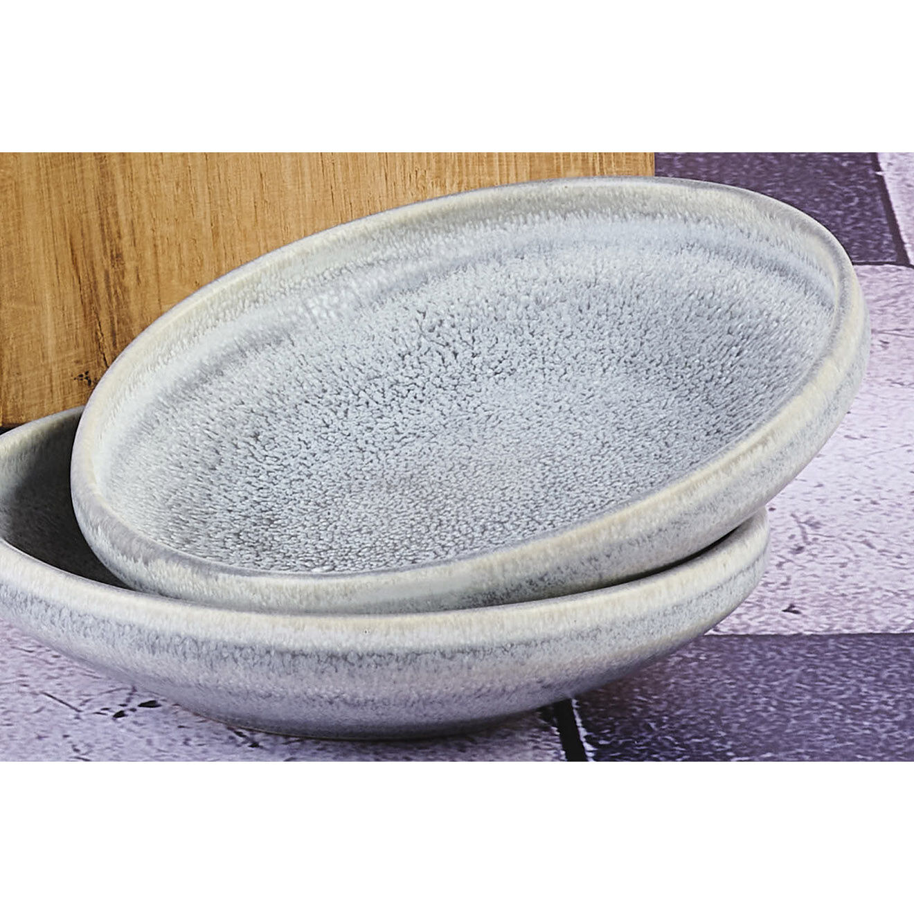 Bjorn 6 Coupelles en Grès Stone gris clair - 20 cl