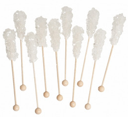 Van Vliet Kandijstokjes Wit 100 stuks